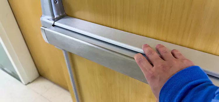 Installing a Push Bar on a Door Victoria